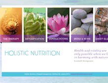 Tablet Screenshot of holisticnutrition.co.uk